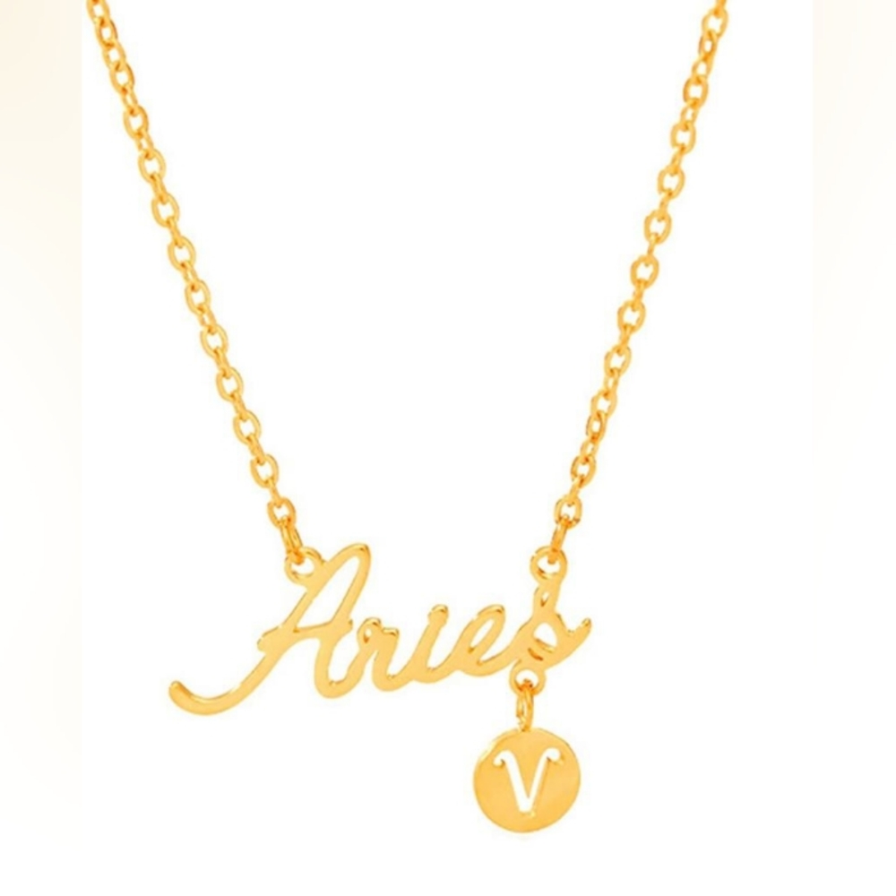zodiac sign pendant necklace